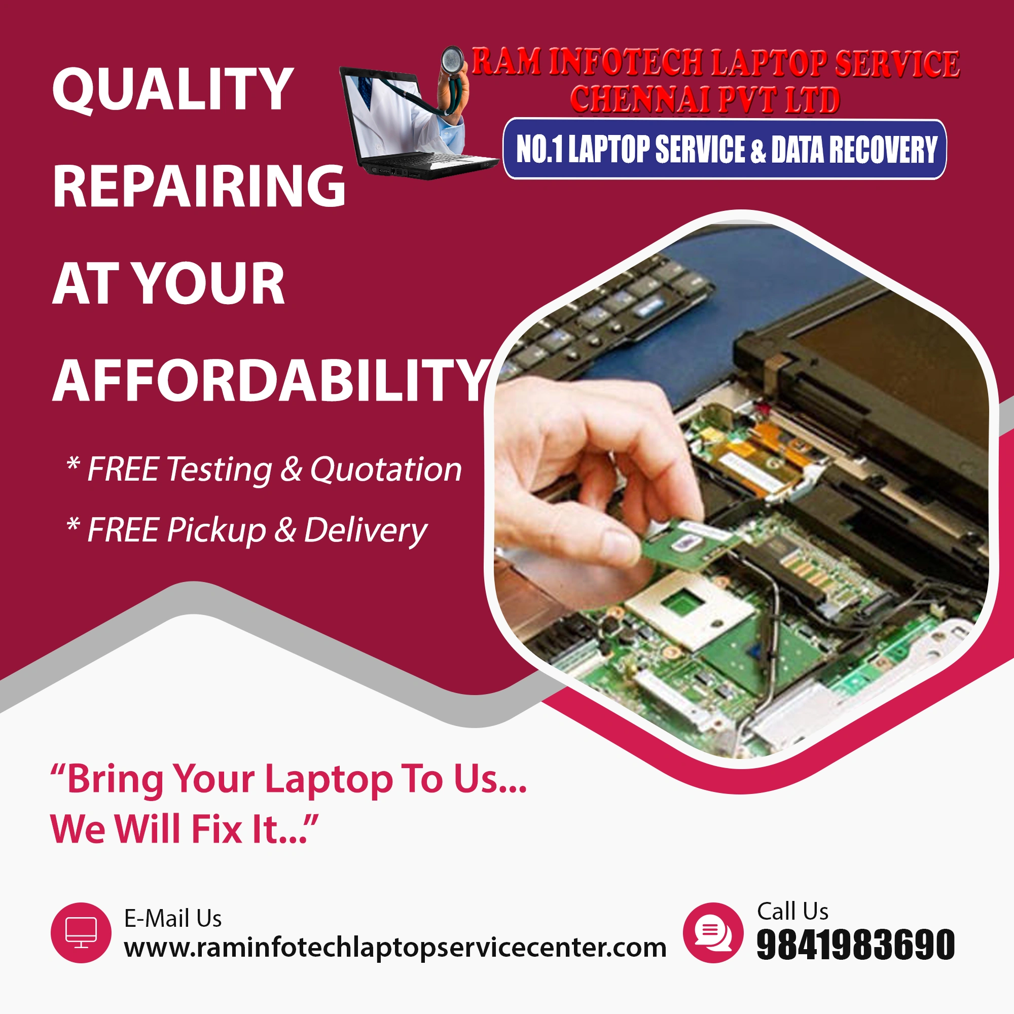 raminfotechlaptopservicecenteradyar